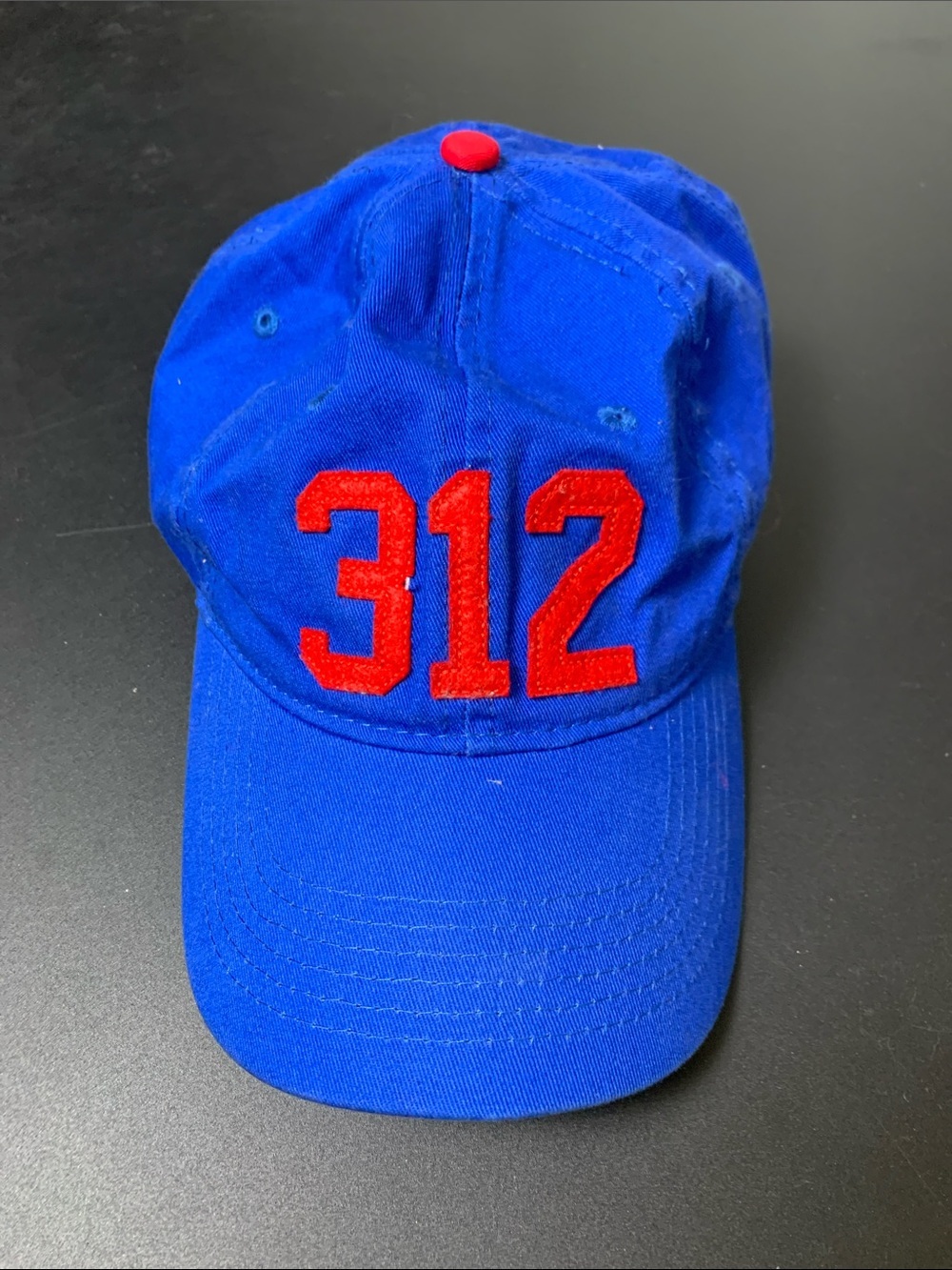 Blue 312 Embroidered Baseball Cap - Unbranded
